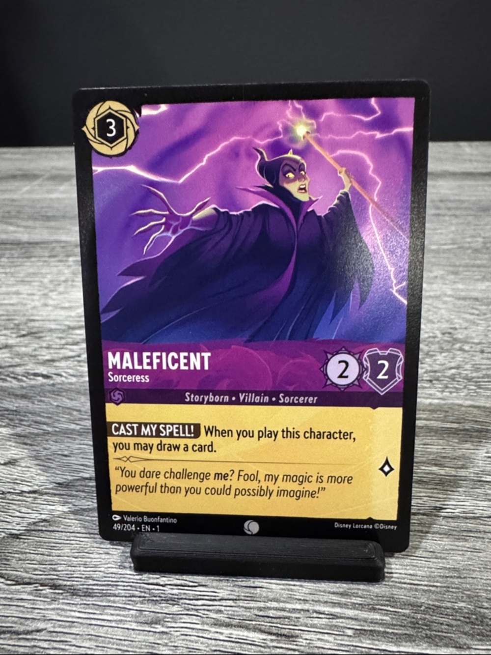 Disney | Lorcana: First Chapter #49/204: Maleficent (Sorceress) - Trading Card